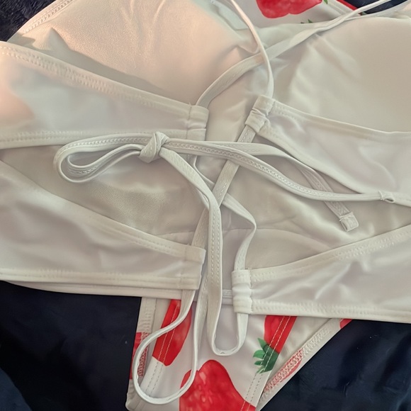 2/$15   Plus High Waisted Strawberry Bikini Set - Picture 8 of 9